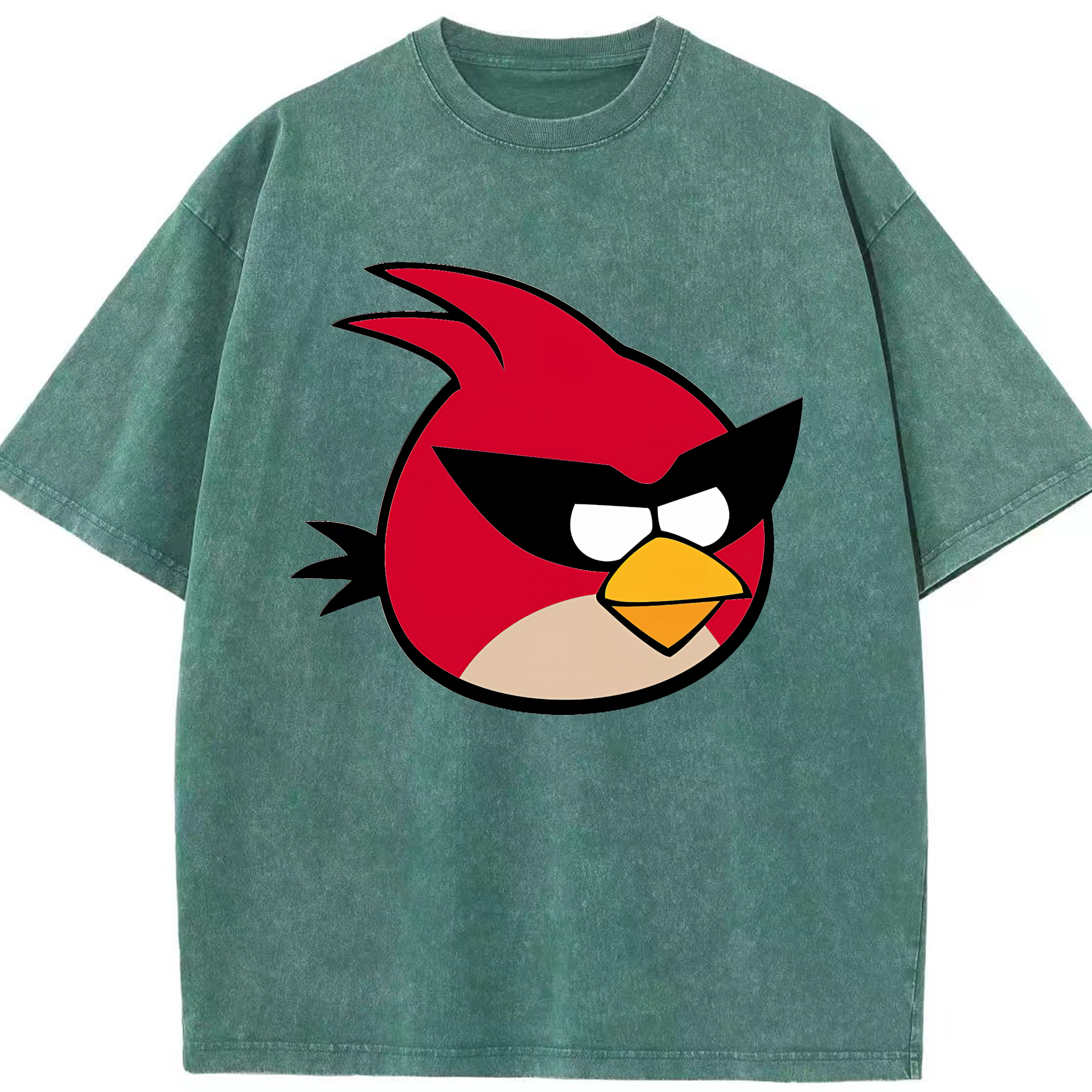 （画像用） Angry Birds アングリーバード 綿100% ヴィンテージ風 半袖Tシャツ（フロントプリント）